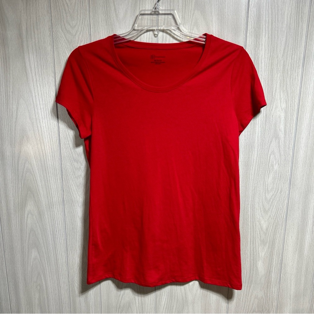 NoBo No Boundaries T-Shirt Juniors Size XL (15-17) Red Basic Casual Short Sleeve